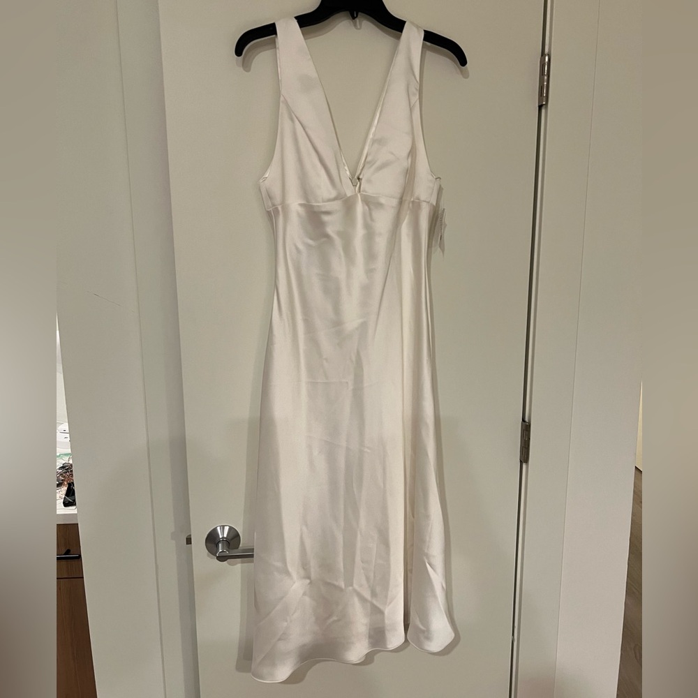 Amsale Bias Cut Satin Dress - Picture 6 of 12